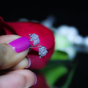 Jenna Jameson Silver and Pink Earrings